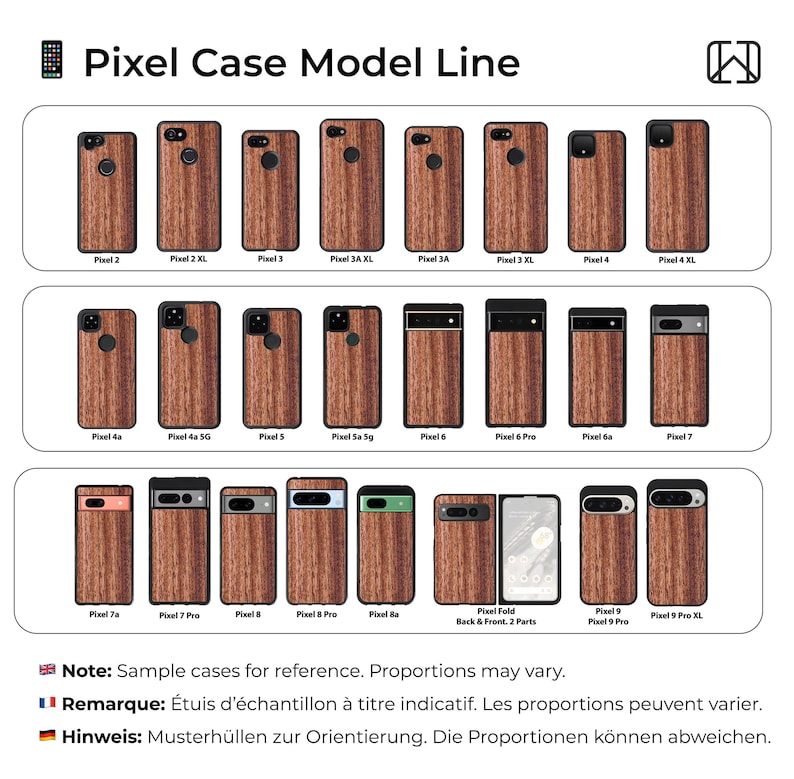 a diagram of a wooden case for a cell phone