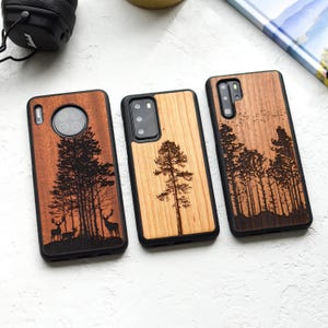 Echtholz Hülle für Huawei P50/P40/P30/P20 | Partner 40/30/20 | Pro, Plus, Lite