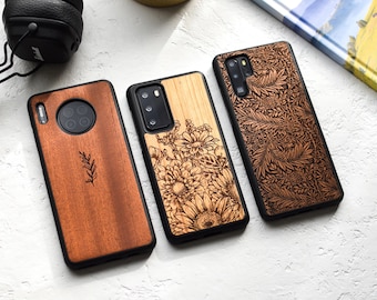 Real Wood Case for Huawei P50/P40/P30/P20  | Mate 40/30/20 | Pro, Plus, Lite
