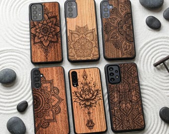 Ethnic Mandala Wood Phone Case for Samsung A-Series
