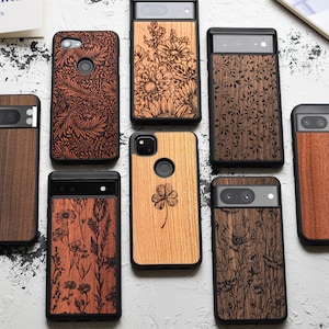 Wildblumen - EchtholzCase für Google Pixel 9, 9 Pro, 9 Pro XL | 8, 8 Pro, 8a | 7, 7 Pro, 7a | 6, 6 Pro, 6a | 5, 5A-5G | 4XL, 4A-5G, 4A
