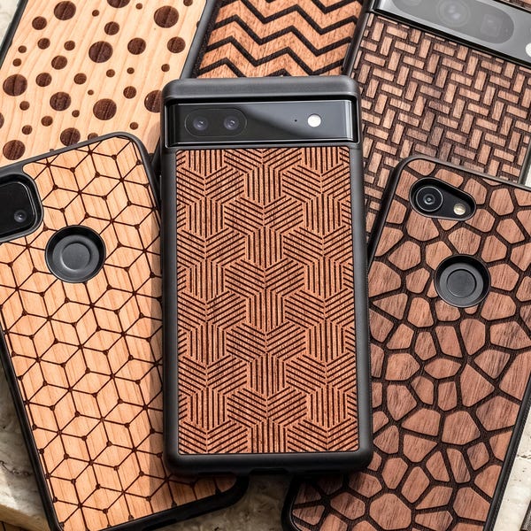 Timeless Minimalist - Wood Case for Google Pixel 10, 10 Pro, 10 Pro XL | 9, 9 Pro, 9 Pro XL | 8 Pro, 8a, 8 | 7 Pro, 7a 7 | 6 Pro, 6a | 5A 5G