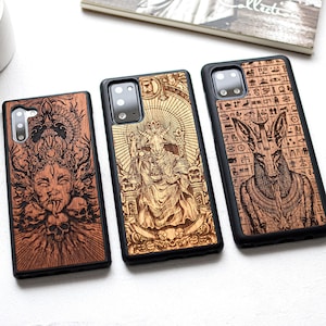 Ancient Gods - wood Galaxy Note 20 Ultra, Note 20, Note 10 Lite, Note 10+, Note 10, Note 9, Note 8