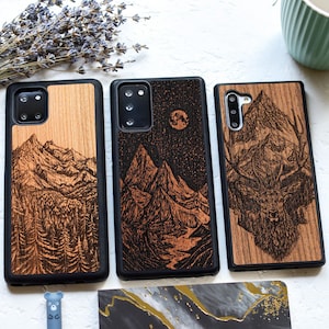 Mountains | Real wood Samsung Note 20 Ultra, Note 20, Note 10 Lite, Note 10+, Note 10, Note 9, Note 8 case