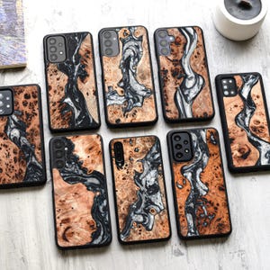 Minimalist Wood + Resin - Case for Samsung A16, A06 | A55, A35, A25, A15 | A54, A34, A24 | A73, A53, A33, A23, A13 | A72, A52, A32 and more