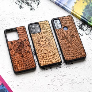 Occult - Real Wood Motorola Case – fits Moto G Stylus 5G, Moto G14, Moto G54, Moto G24, Moto Edge 40, Moto G73, Moto G Play + More