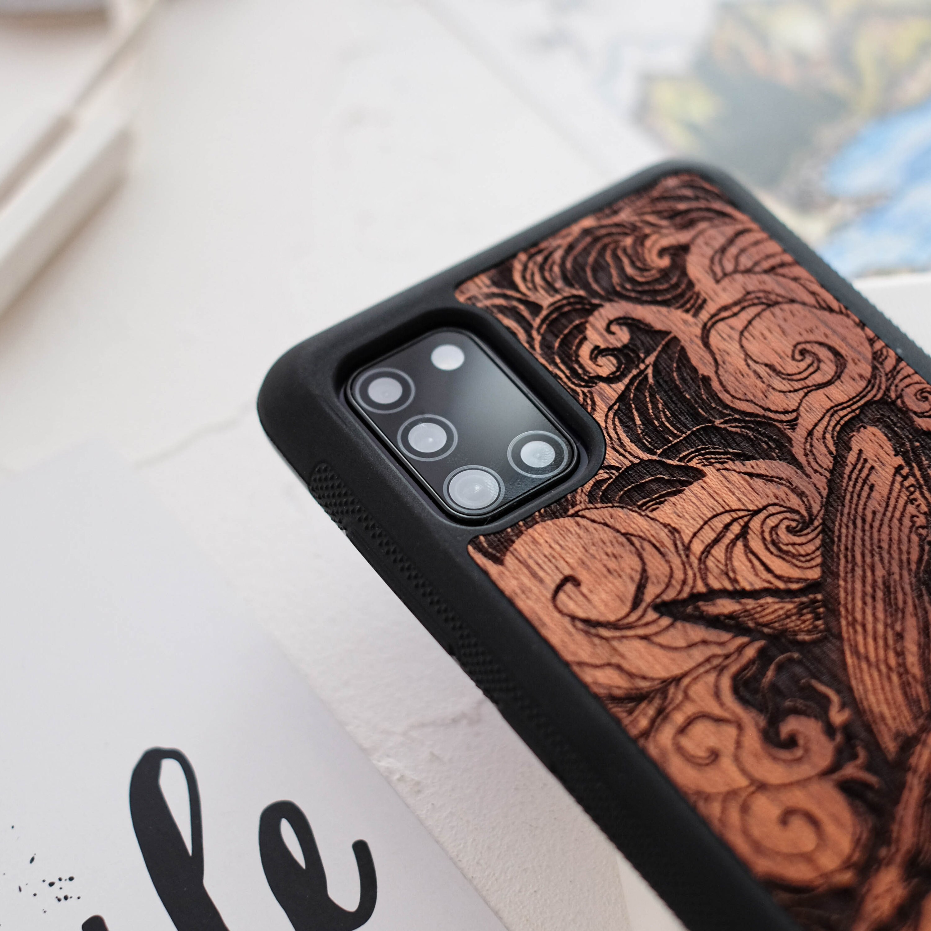 Funda de Madera para Samsung Galaxy A51 5G A41 A32 5G Etsy