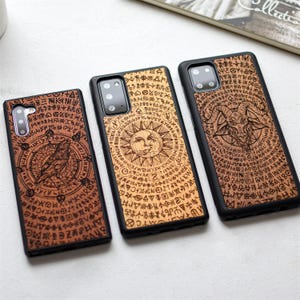 Occult story - wood Samsung Note case for 20 Ultra, Note 20, Note 10 Lite, Note 10+, Note 10, Note 9, Note 8