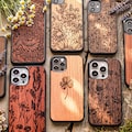 Wildflowers | Real wood case with Magsafe Upgrade for iPhone 17, 16, 15, 14, 13, 12, 11 | Pro Max, Pro, Plus | Handcrafted, Nature Inspire product logo