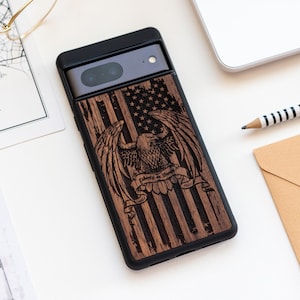 US Flagge - Google Pixel Case für 10, 10 Pro, 10 Pro XL | Pixel 9, 9 Pro, 9 Pro XL | 8, 8 Pro, 8a | 7, 7 Pro, 7a | 6, 6 Pro 6a | 5, 5A-5G
