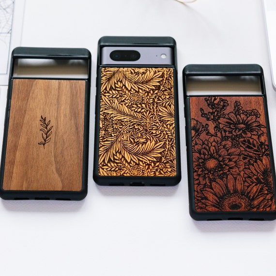 Wooden Phone Cases for Google Pixel 8 Pro 7a 7 Pro 6 Pro 6a 6 7 8