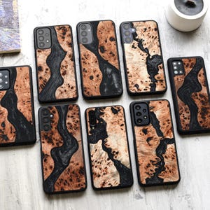 Wood + Resin | Real Wood Case for Samsung A-Series: A16, A06 | A55, A35, A25, A15 | A54, A34, A24, A14, A04 | A73, A53, A33, A23 and more