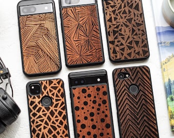 Timeless Minimalist - Wood Case for Google Pixel 10, 10 Pro, 10 Pro XL | 9, 9 Pro, 9 Pro XL | 8 Pro, 8a, 8 | 7 Pro, 7a 7 | 6 Pro, 6a | 5A 5G