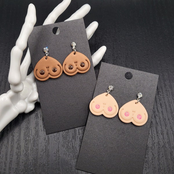 Boobie Polymer Clay Earrings