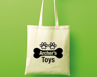 Personalisierte Hundetasche, personalisierte Hundetasche, personalisierte Hundetasche, personalisierte Hundetasche, Hundetasche, Hundetasche, Canvas Tasche, Hundename Geschenk, Leckerlibeutel