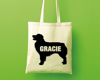 Australian shepherd Miniature tote bag, shepherd gift, personalised tote bag, canvas tote bag, custom tote bag, shopping bag, large tote bag