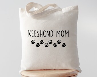 Keeshond tote bag, Keeshond mom, Keeshond mum, Keeshond gifts, Keeshond mom tote, Shopping bag, Tote bag, 2156