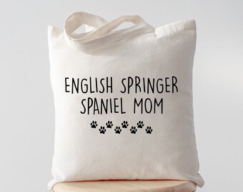 English Springer Spaniel tote bag, Springer Spaniel mom, Springer Spaniel mum, Springer Spaniel gifts, Tote bag, Shopping bag, 2525