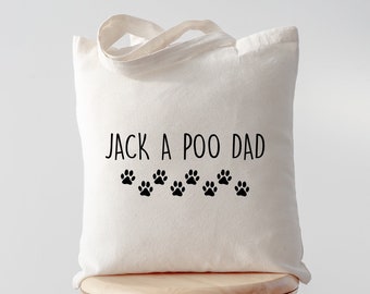 Borsa tote Jackapoo, Jackapoo papà, regali Jackapoo, borsa Jackapoo, borsa Jackapoo papà, Jackapoo papa, borsa Tote, borsa della spesa, 2215