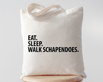 Eat Sleep Walk Schapendoes tote, Schapendoes Tote, Schapendoes gifts, Schapendoes mom, Schapendoes dad, Tote bag, Shopping bag, 2994