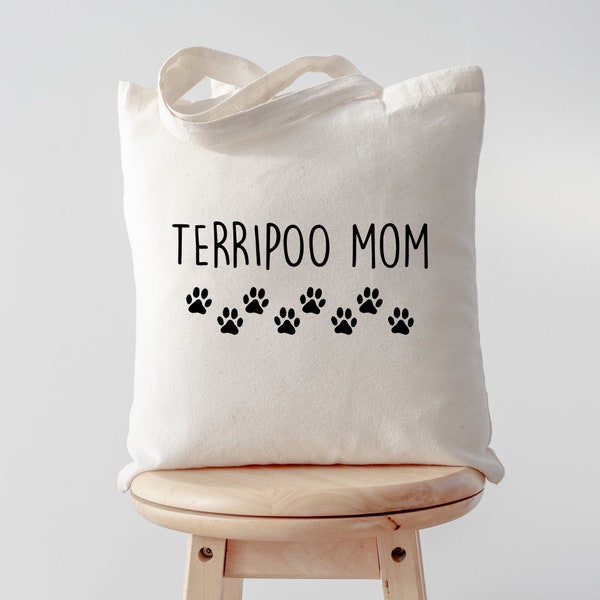 Terripoo tote bag, Terripoo mom, Terripoo mum, Terripoo gifts, Terripoo mom tote, Tote bag, Shopping bag, 2188