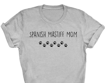 Camisa de mamá mastín español, camisa de mastín español, mamá de mastín español, regalos de mastín español, camiseta de mastín español, 2607