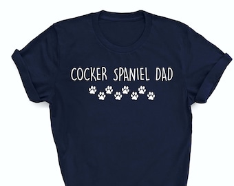 Cocker Spaniel Papa T-shirt, Cocker Spaniel Geschenke, Cocker Spaniel Shirt, Cocker Spaniel Papa, Cocker Spaniel Papa Shirt Geschenk, 2299