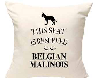 Belgian malinois cushion, dog pillow, belgian malinois pillow, cover cotton canvas print, dog lover gift for her 40 x 40 50 x 50 205