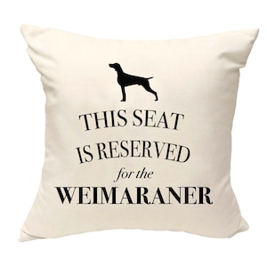 Coussin Braque de Weimar, oreiller chien, oreiller Braque de Weimar, impression de toile de coton de couverture, cadeau d'amant de chien pour elle 40x40 50x50 153