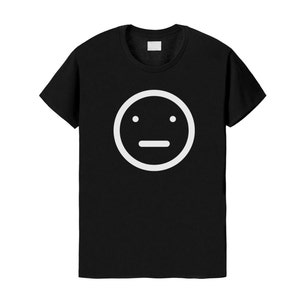 Cara neutral / Emoticono / Camiseta / Inspirado en Tumblr