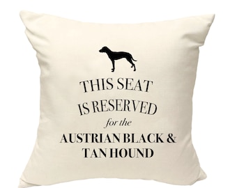 Oreiller autrichien noir et beige, coussin de chien, cadeau pour les amoureux des chiens, couverture imprimée toile de coton, cadeau amoureux des chiens pour son 40x40 50x50 241