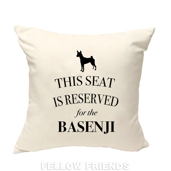 Oreiller Basenji, oreiller chien, coussin basenji, cadeau pour les amoureux des chiens, impression de toile de coton de couverture, cadeau d'amant de chien pour elle 40x40 50x50 245