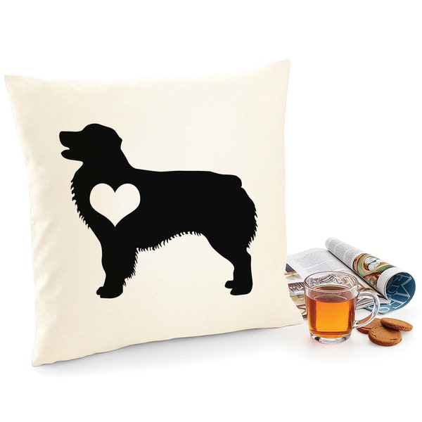 Coussin berger australien, housse d’oreiller berger australien impression toile de coton, cadeau amoureux des chiens pour elle 40 x 40 50 x 50