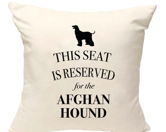 Coussin Afgan Hound, oreiller chien, oreiller hound, couverture imprimé toile de coton, cadeau amoureux des chiens pour elle 40 x 40 50 x 50 183