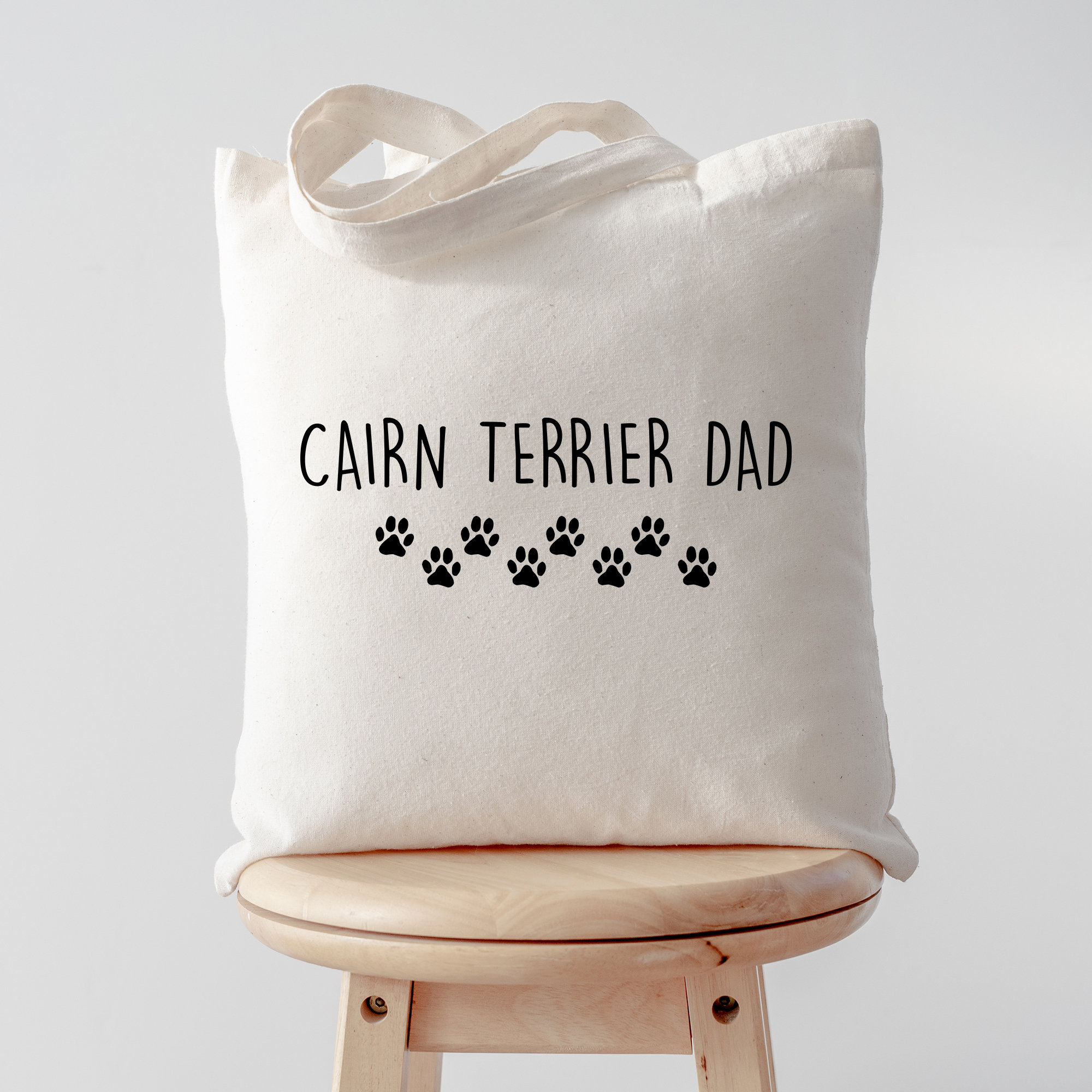 Cairn Terrier Tote Bag, Cairn Terrier Dad, Cairn Terrier Papa