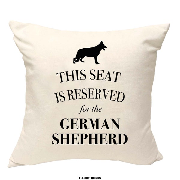 Coussin berger allemand, oreiller chien, oreiller berger allemand, couverture imprimé toile de coton, cadeau amoureux des chiens pour elle 40 x 40 50 x 50 176