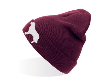 Golden retriever dog gift beanie, embroidered dog gift for her gift for him birthday present Christmas gift men and women