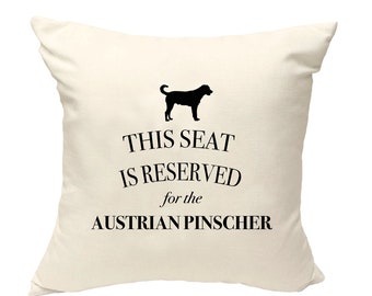 Austrian pinscher dog pillow, pinscher dog cushion, gift for dog lovers, cover cotton canvas print, dog lover gift for her 40x40 50x50 242