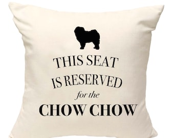 Chow chow cushion, dog pillow, chow chow pillow, cover cotton canvas print, dog lover gift for her 40 x 40 50 x 50 198