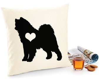 Coussin Samoyède, oreiller pour chien, oreiller Samoyède, couverture imprimée toile de coton, cadeau amoureux des chiens pour elle 40 x 40 50 x 50 448