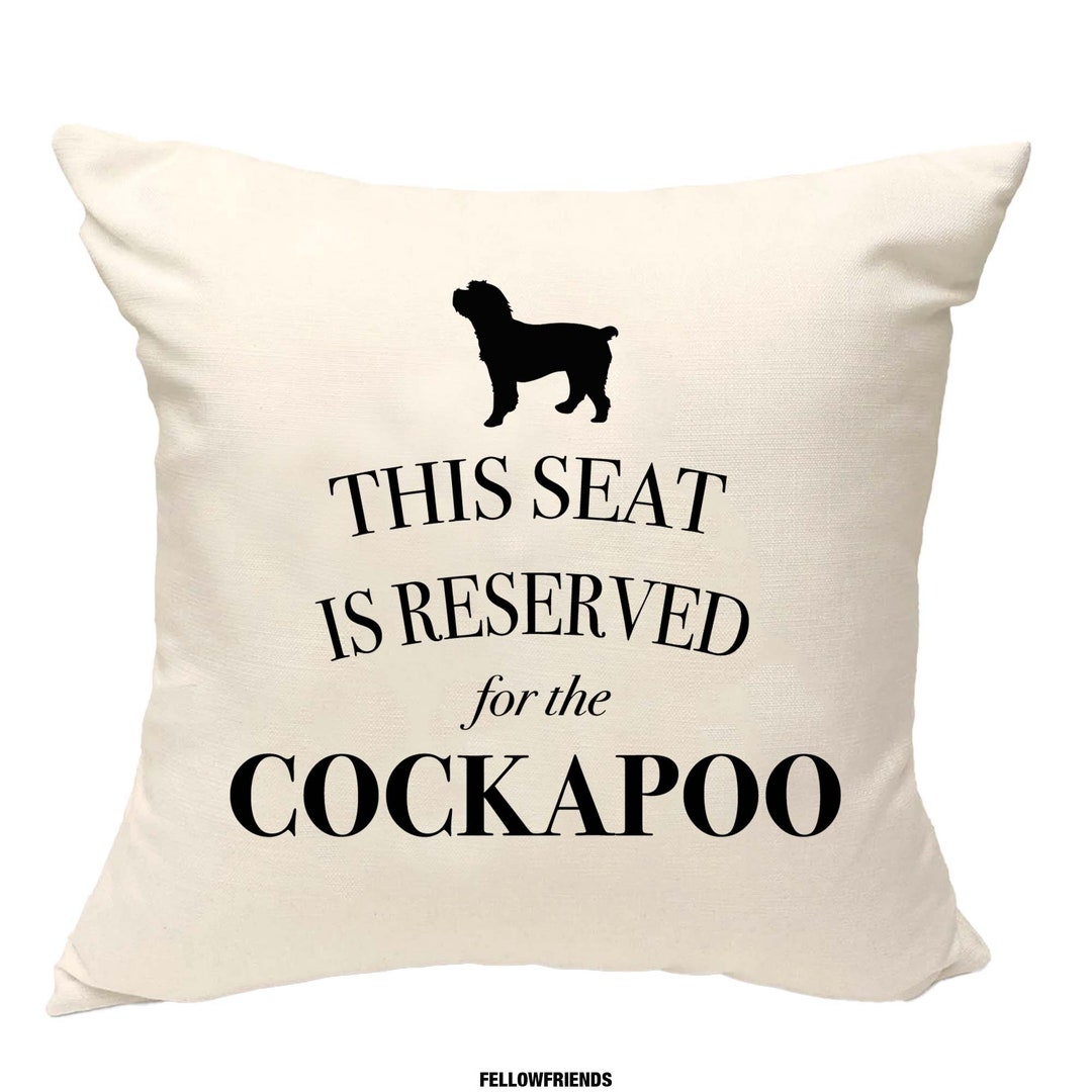 Cockapoo Cushion Dog Pillow Cockapoo Pillow Cover Cotton Etsy