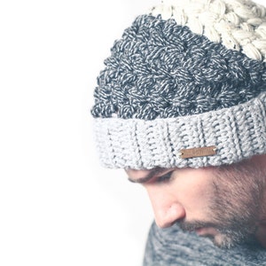 Crochet Hat Pattern Slouchy Beanie Greystoke Hat PDF pattern VIDEO Tutorial image 1