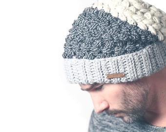 Crochet Hat Pattern Slouchy Beanie Greystoke Hat - PDF pattern + VIDEO Tutorial