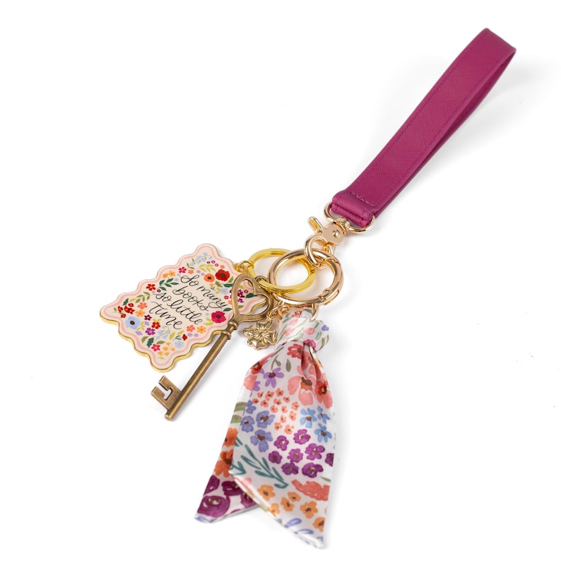 Floral Satin Keychains | Bag Charms, Bag Accessories, Purse Charm, Floral Satin, Floral Keychain 2- Countryside Bloom