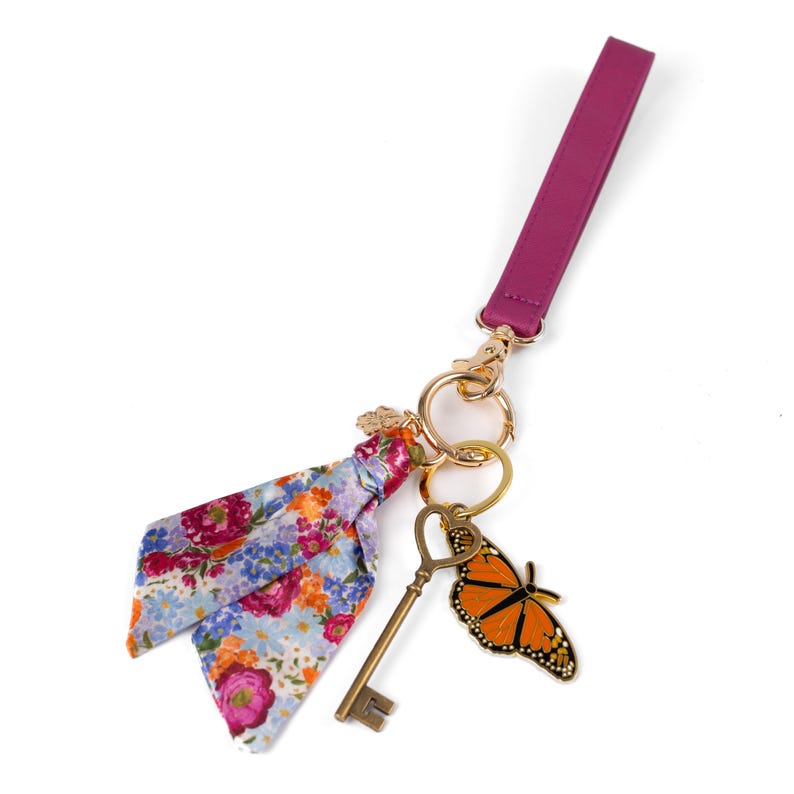 Floral Satin Keychains | Bag Charms, Bag Accessories, Purse Charm, Floral Satin, Floral Keychain 8- Primavera