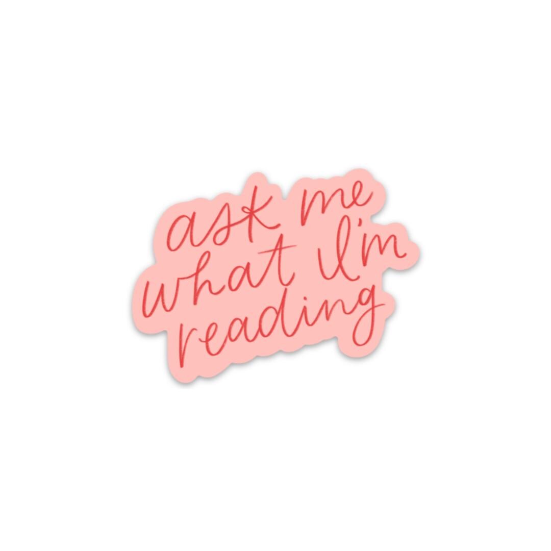 Adesivo Chiedimi cosa sto leggendo, 3x2,2 pollici. - Etsy Italia