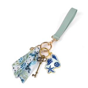 Floral Satin Keychains | Bag Charms, Bag Accessories, Purse Charm, Floral Satin, Floral Keychain 6- Waterfall Floral