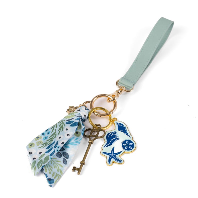 Floral Satin Keychains | Bag Charms, Bag Accessories, Purse Charm, Floral Satin, Floral Keychain 6- Waterfall Floral