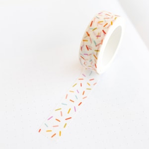 1 Roll Rainbow Sprinkles Washi Tape