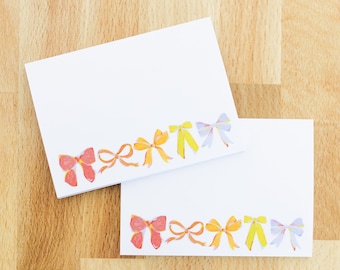 Quaderni adesivi Rainbow Bows, confezione da 2, 4x3 pollici.